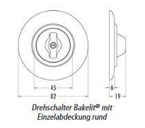 THPG 173063 Einzelabdeckung Bakelit