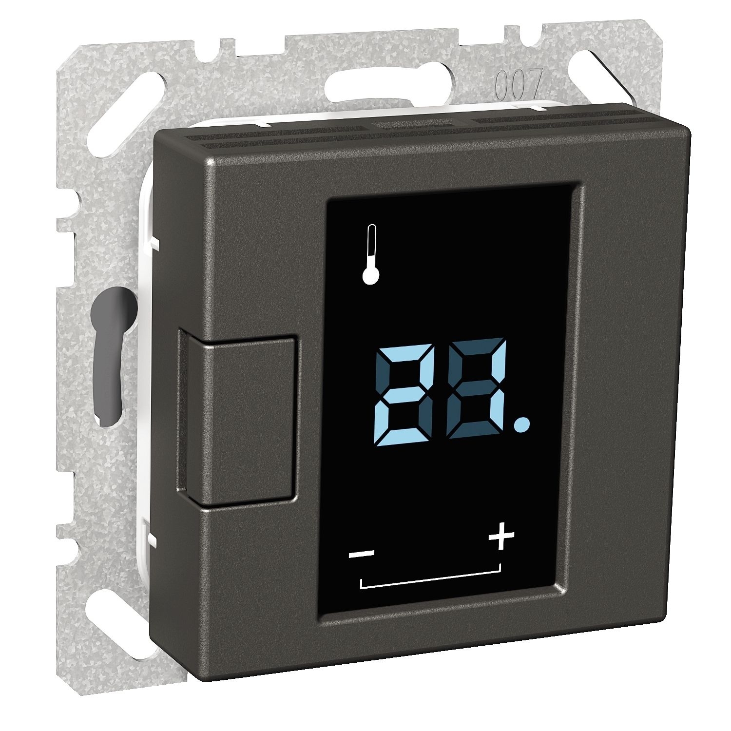 Elso WDE003491 Universal Temperaturregler-Einsatz mit Touch-Display, Exxact, anthrazit matt