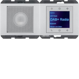 Berker 30807003 Radio Touch mit Lautsprecher DAB+, Bluetooth, K.x, alu