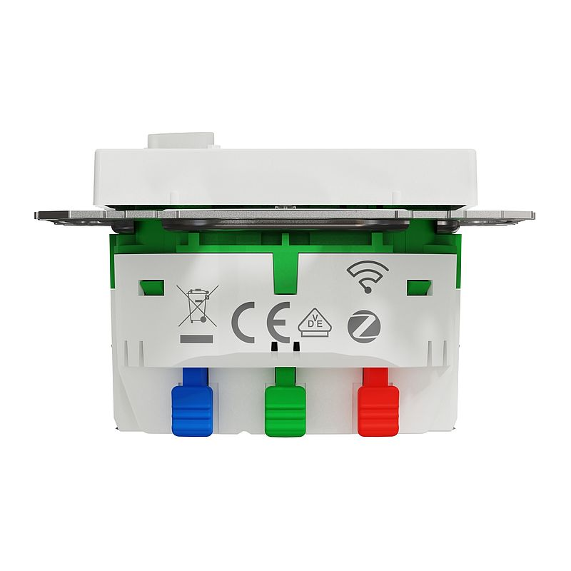 Merten MEG2380-0319 Connected Schutzkontakt-Steckdose 16A, System M, Polarweiß glänzend, Thermoplast brillant