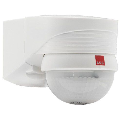 B.E.G. 91008 LC-plus 280 Bewegungsmelder 280° Wandmontage oder Außeneckmontage, IP54, 16m, weiß matt