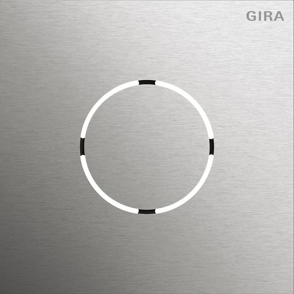 Gira 5578914 Frontplatte Sprachmodul, System 106, Edelstahl V4A