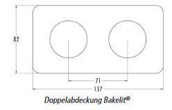THPG 173064 Doppelabdeckung Bakelit