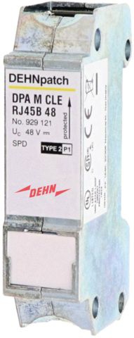 Dehn + Söhne 929121 Überspannungsableiter DEHNpatch mit 2 RJ45-Buchsen