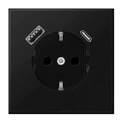 Jung LS 1520-15 CA SWM Schutzkontakt-Steckdose mit USB Typ A und C