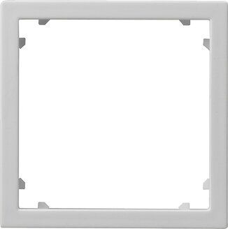 Gira 0283015 Adapterrahmen mit quadratischem Ausschnitt für Geräte mit Abdeckung (45 x 45 mm) , System 55, grau matt