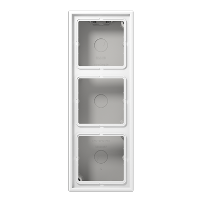 Jung LS583AWW Aufputz-Kappe 3-fach, Duroplast, Serie LS, alpinweiß