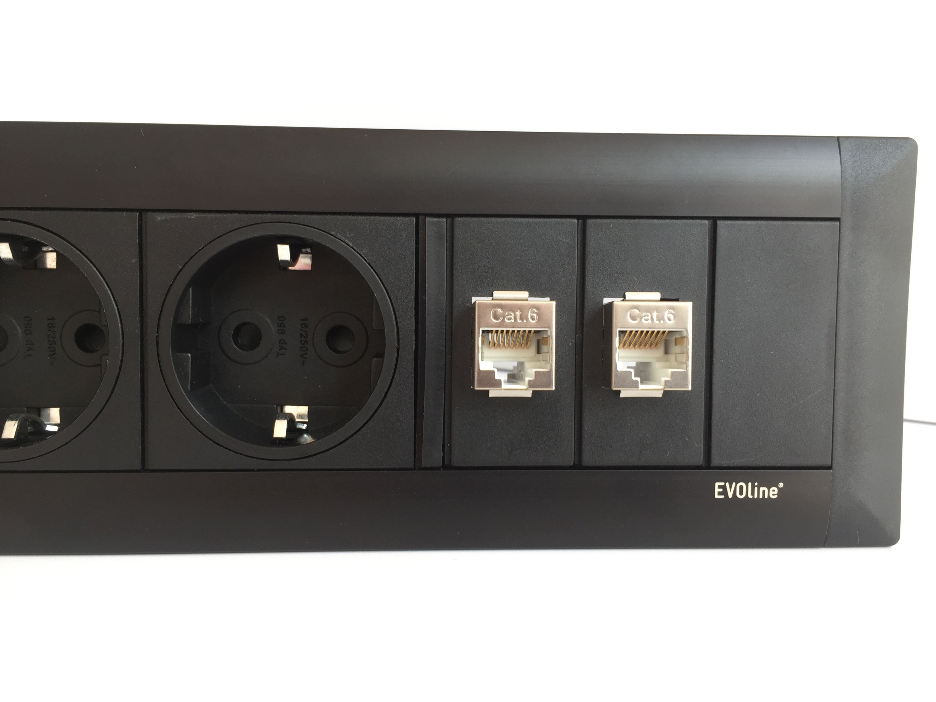 EVOline 159610019600 Frame Dock "Data Small", Gehäuse schwarz eloxiert