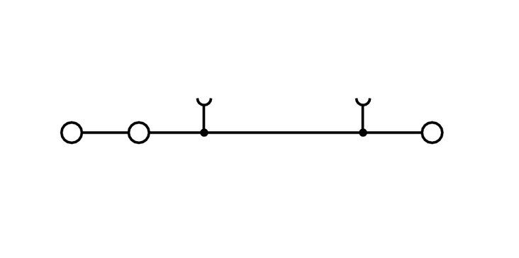 Weidmüller ZDU 2.5/3AN BL Durchgangs-Reihenklemme 2.5 mm², Z-Reihe