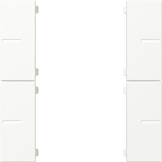 Gira 501827 Wippenset 2-fach Tastsensor 4.55 Plus,  reinweiß seidenmatt