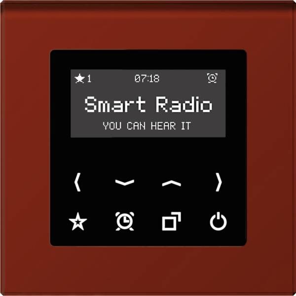 Jung DABASW Smart Radio DAB+, Serie AS/A, schwarz