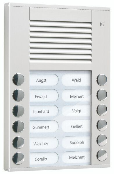 TCS PES12-EN/04 Außenstation Sprechanlage Aufputz für 12 WE