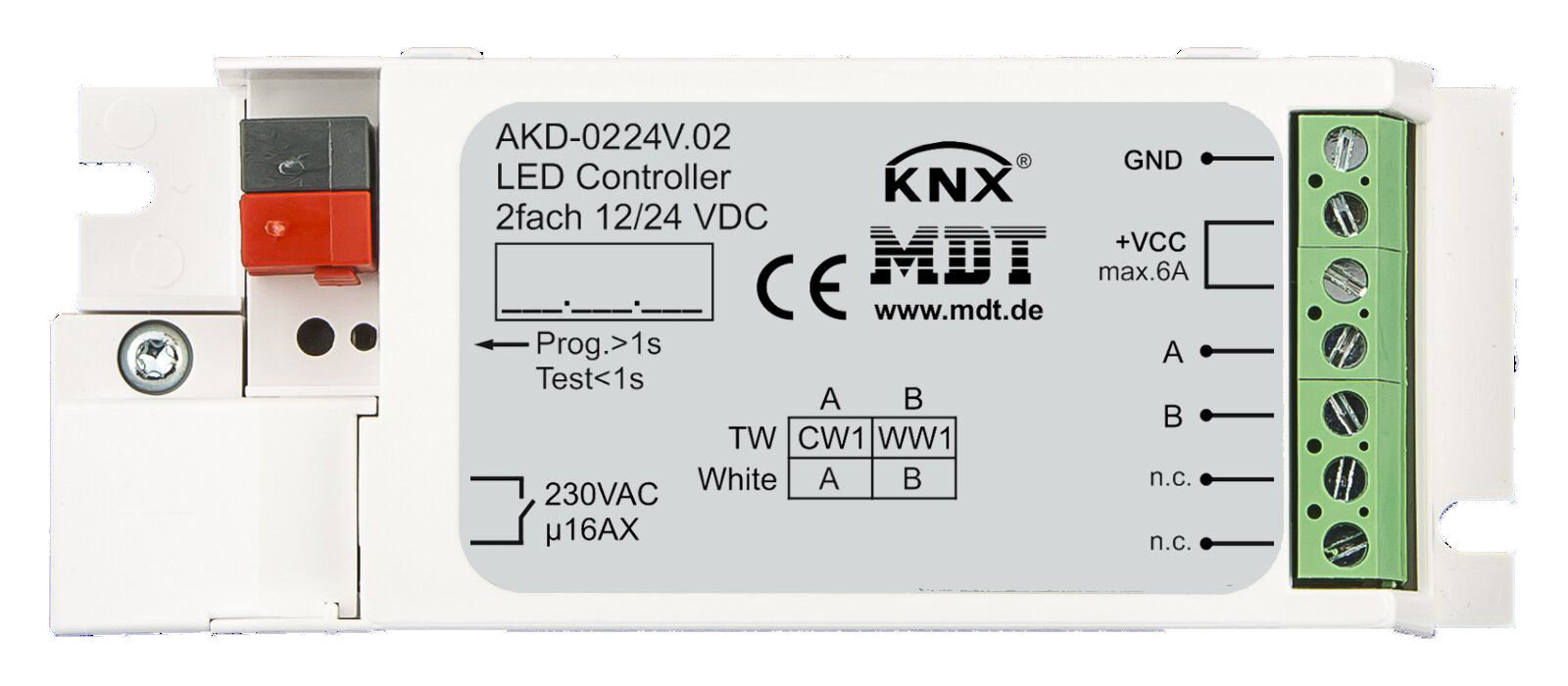MDT AKD-0224V.02 LED Controller UP 2-Kanal