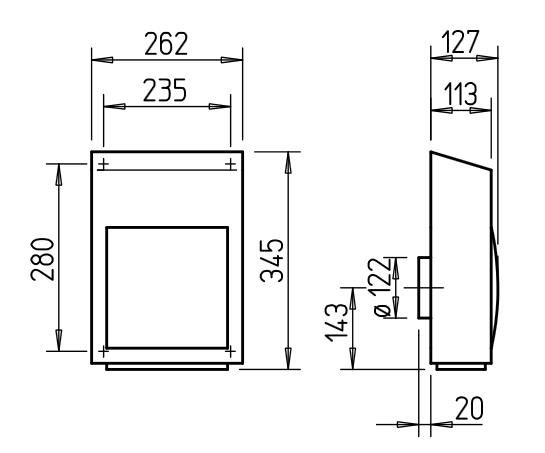 Helios MiniVent AV 125 Aussenwandventilator
