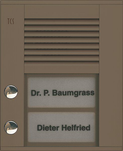 TCS PDS02-EB/04 Außenstation Sprechanlage Aufputz für 2 WE