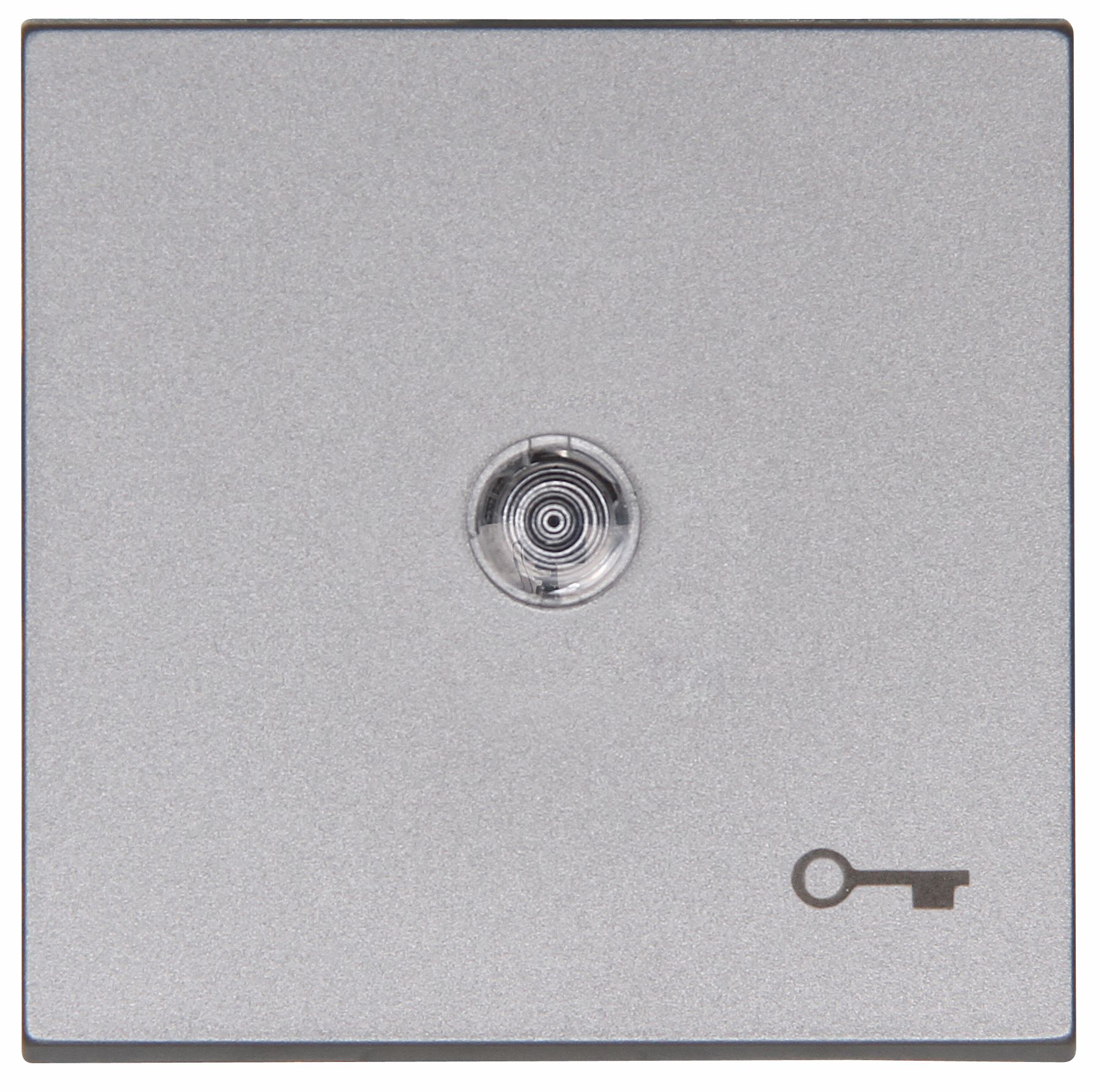 Kopp 490463002 HK07 - Flächenwippe mit Linse und Symbol "Schlüssel", Farbe: stahl