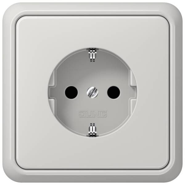 Jung CD584LG Rahmen 4-fach, senkrechte und waagerechte Montage, Duroplast, CD 500, lichtgrau