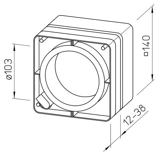 Helios MiniVent FES 90 Fenstereinbausatz