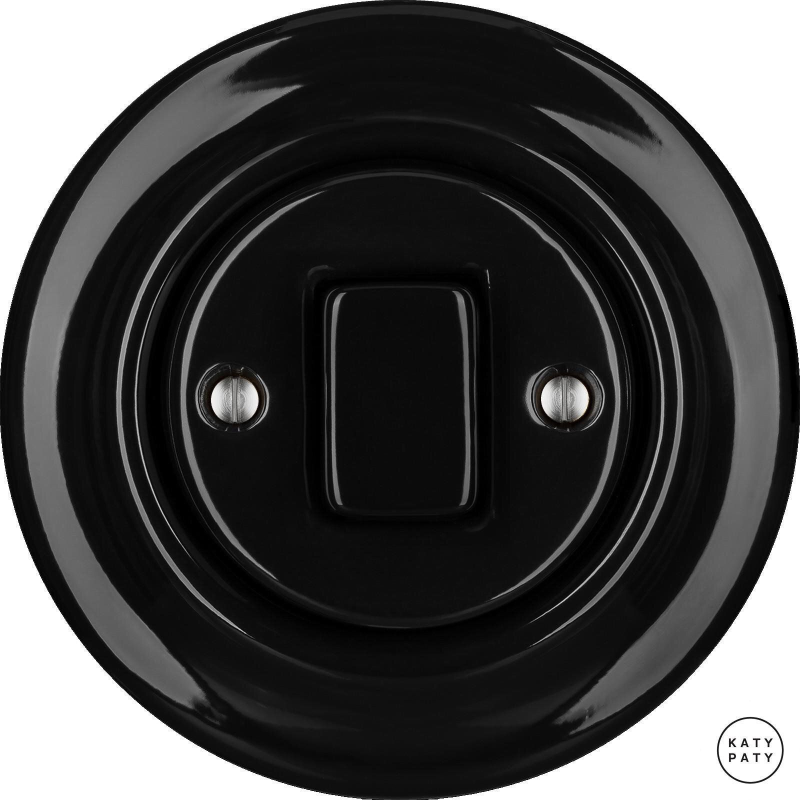 Katy Paty NIGRA LED-Porzellan-Tastdimmer, alle Lasten, LED bis 100W