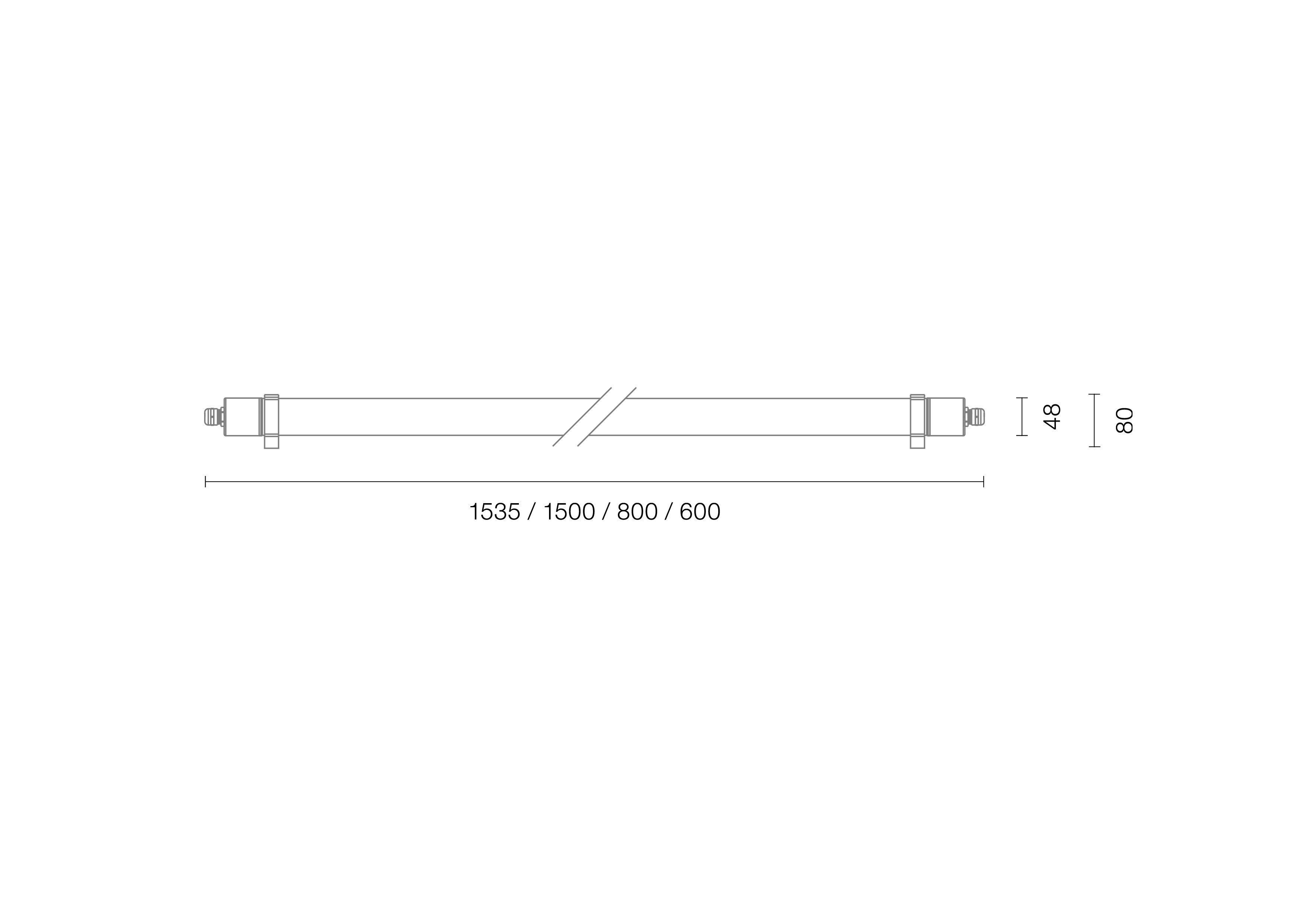 lichtline 811514320019 LED-Feuchtraumleuchte TUBOLA 1500 BLUE, 1500mm, 30W, blaue Ambientebeleuchtung