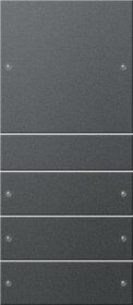 Gira 218428 Wippenset 4-fach (1+3), System 55, anthrazit(lackiert)