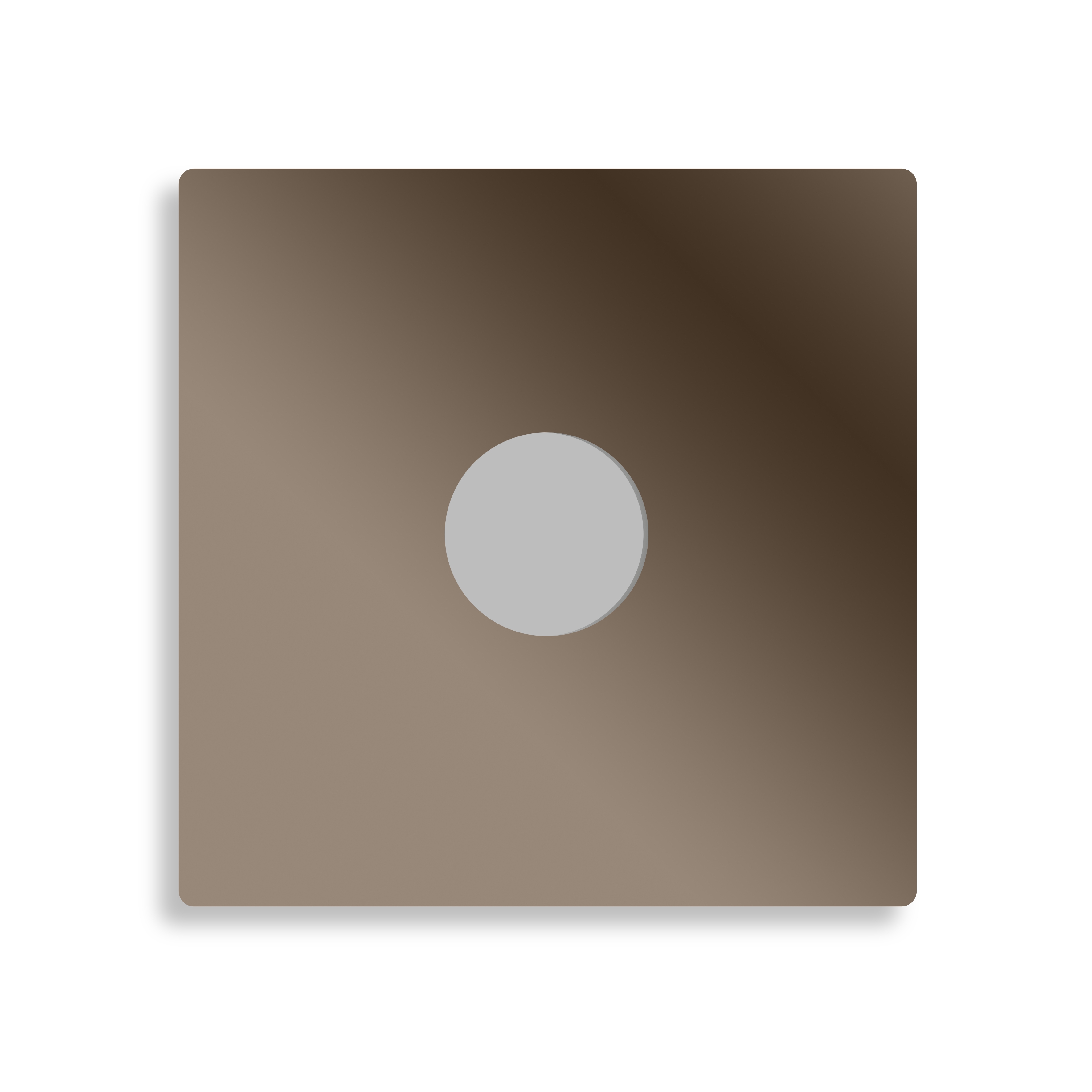 qles BLS6052 Abdeckplatte Licht-Stick, für Merten D-Life, Moccametallic, Metall