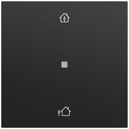 Gira 510674 RF Bedienaufsatz 1-fach Heizmodus für KNX, System 70, schwarz matt (lackiert)