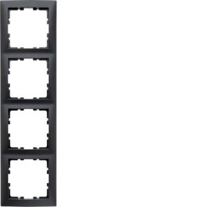Berker 10149949 Rahmen 4-fach, S.1, anthrazit matt