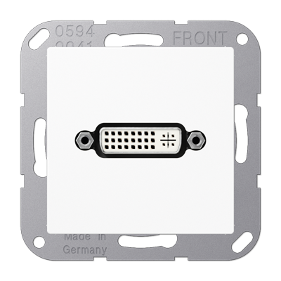 Jung MAA1193WW DVI, MultimediaAnschlussystem DVI, Serie AS/A, alpinweiß