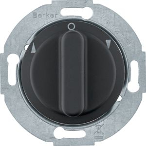 Berker MAN0101617 Jal.-Drehschalter, Serie 1930, softtouch, schwarz