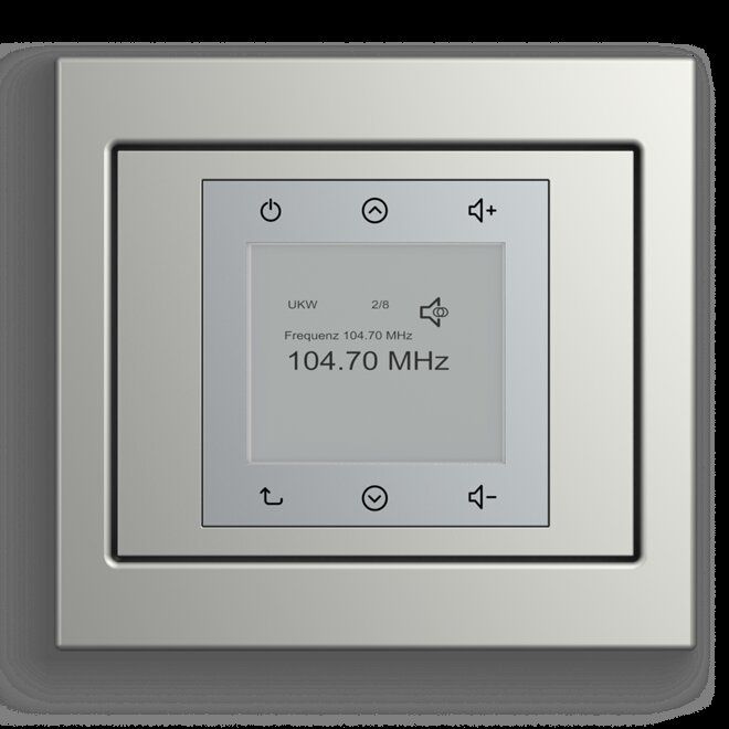 Berker 13137004 Rahmen 1-fach, K.5, Edelstahl, Metall mattiert