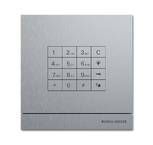 Busch-Jaeger 83100/71-660 Außenstation mit Tastatur-Modul, edelstahl, Busch-Welcome®2-Draht