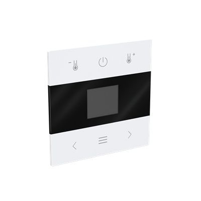 Busch-Jaeger 1794 MDRT-44G Zentralscheibe für Raumtemperaturregler mit Display, Bluetooth, Busch-Flextronics , studioweiß glänzend, Busch-art linear
