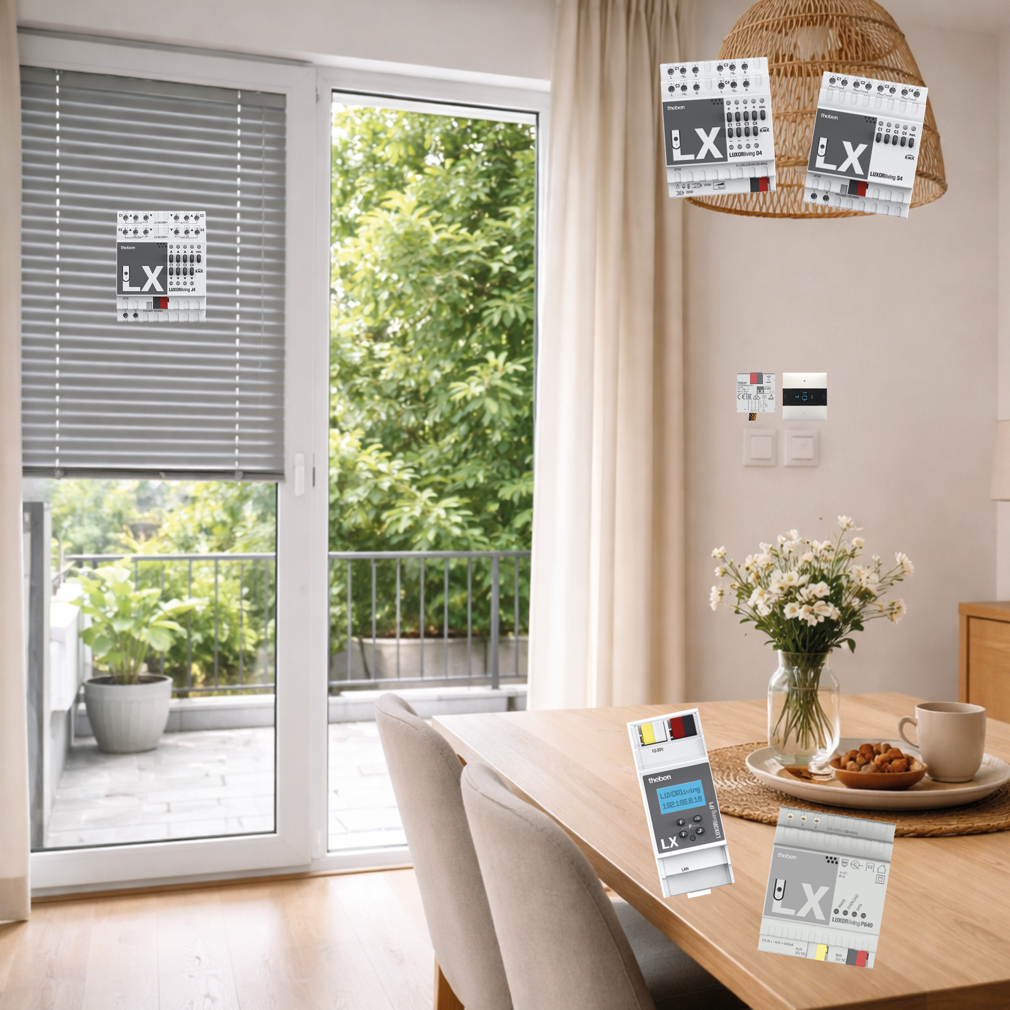 Theben LUXORliving Starter-Set M "Komfort-Paket"