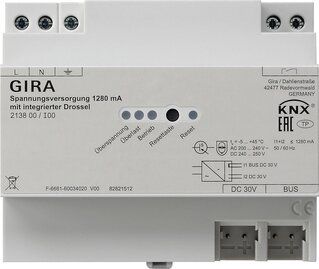 Gira 213800 KNX Spannungsversorgung 1280mA mit integrierter Drossel