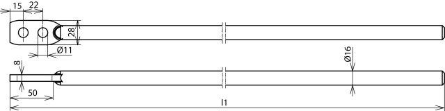 Dehn + Söhne 480 019 Erdeinführungsstange Verjüngt 1750mm
