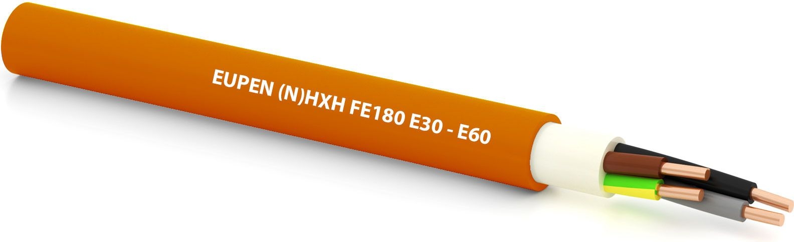 Eupen NHXH E30 3x1,5RE Starkstromkabel halogenfrei, Schnittware, orange