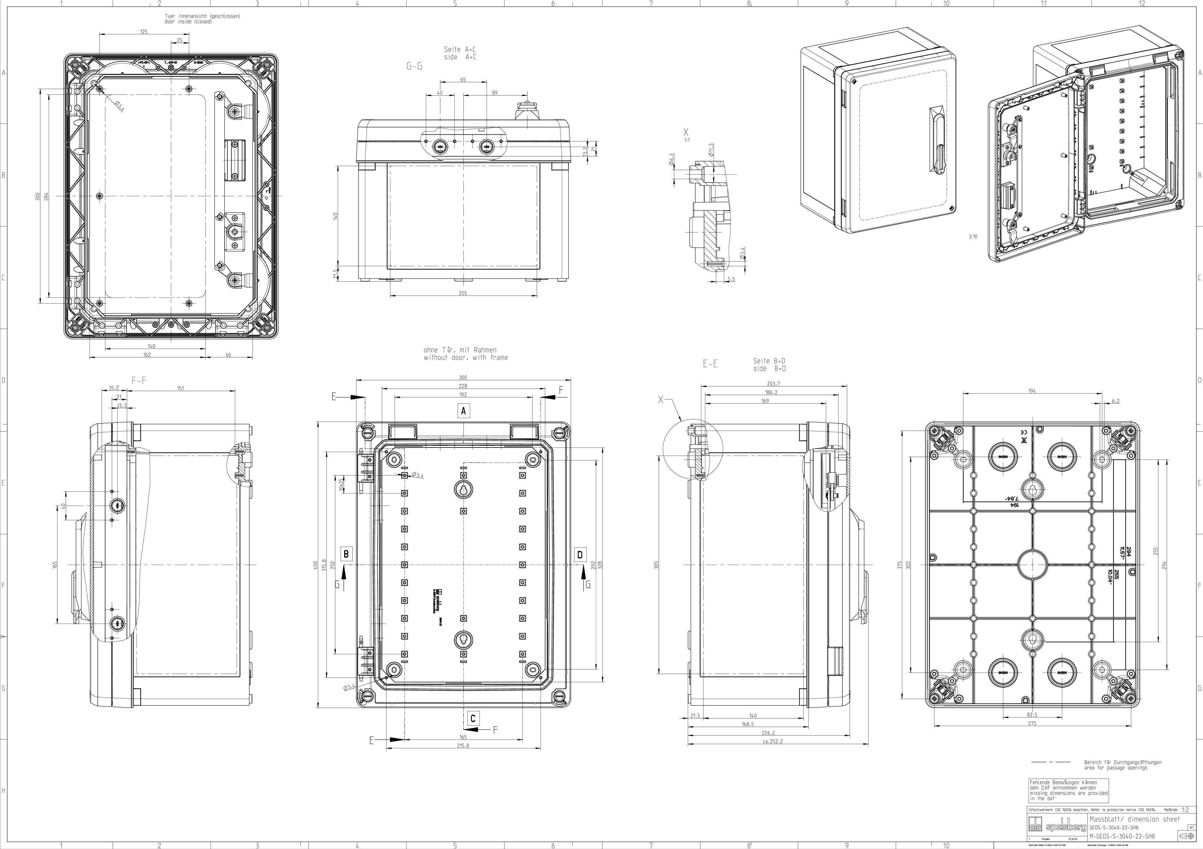 Spelsberg GEOS-S 3040-22-o/SH Schaltschrank