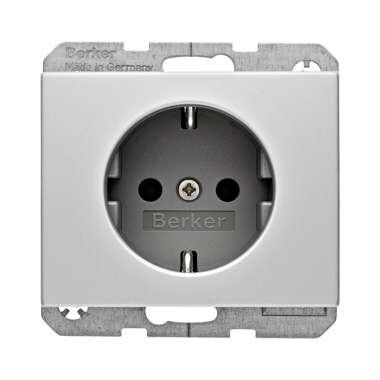 Berker 47157003 Schutzkontakt-Steckdose, K.5, Aluminium eloxiert