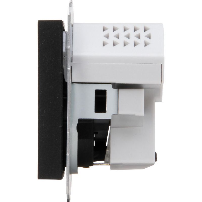 Kopp 297250007 HK07 - Unterputz-Schutzkontakt Steckdose mit USB-A und USB-C Ladebuchse, schwarz matt