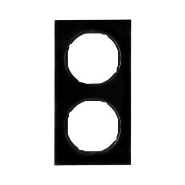 Berker 10122245 Rahmen 2-fach, R.3, schwarz glänzend