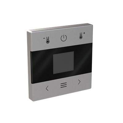 Busch-Jaeger 1794 MDRT-866 Zentralscheibe für Raumtemperaturregler mit Display, Bluetooth, Busch-Flextronics , edelstahl matt, pur Edelstahl