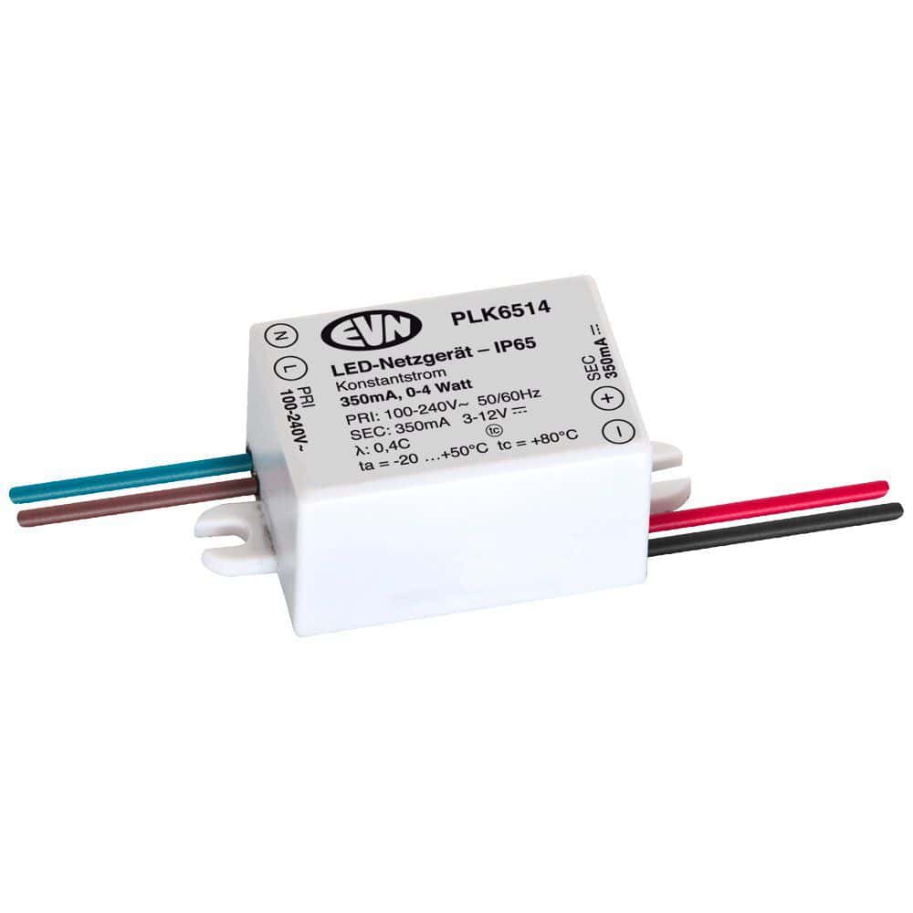EVN PLK6514 LED-Netzgerät 350mA 1-4W, IP65, ideal für Schalterdosen