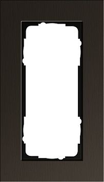 Gira 1002127 Abdeckrahmen 2-fach ohne Mittelsteg, Gira Esprit, Aluminium Braun (eloxiert)