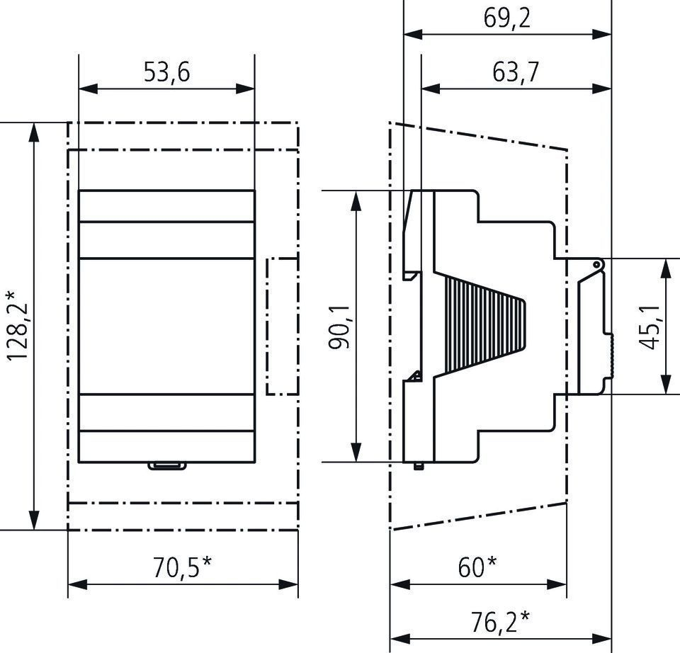 Theben 6410330 TR 641 top3 BLE RC Digitale Zeitschaltuhr, Jahresprogramm und Astro-Programm, 1 Kanal, App-Programmierung möglich, DCF oder GNSS/GPS
