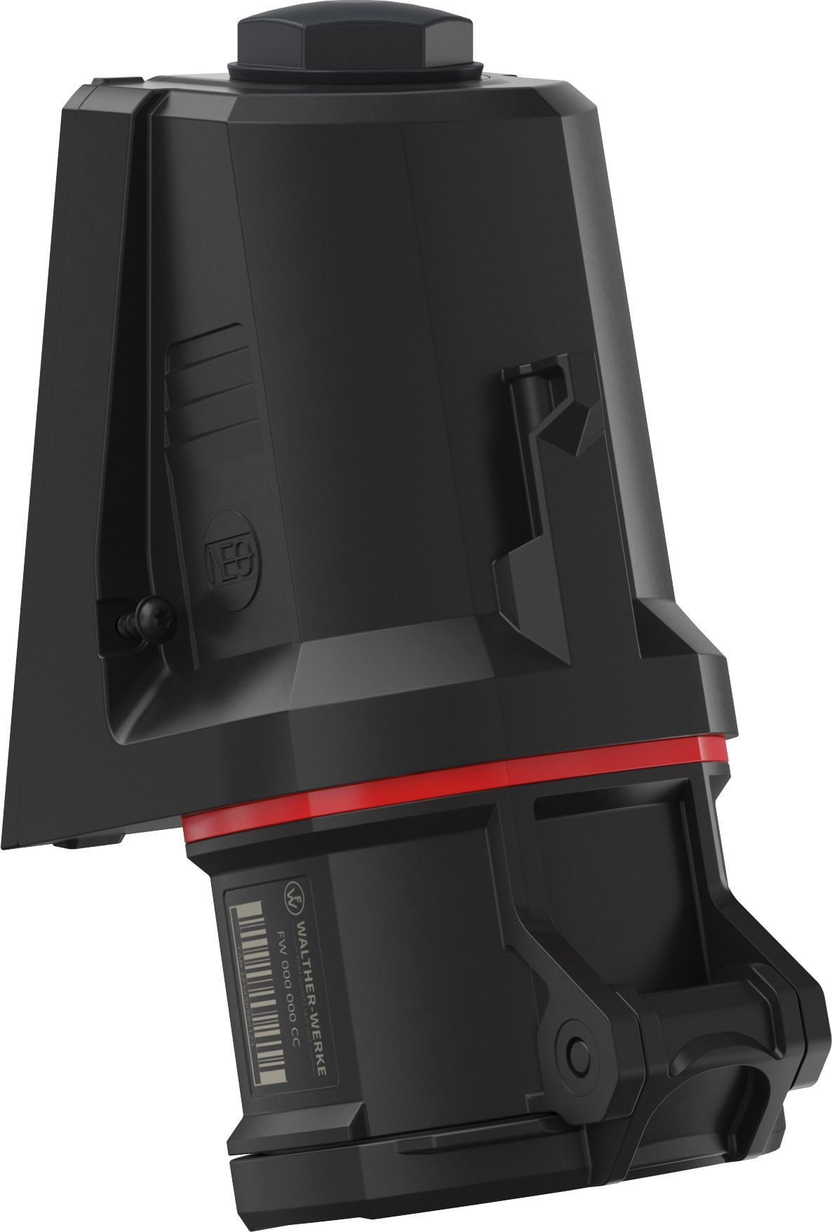 Walther FW130506CC CEE NEO Wandsteckdose, 400V, 32A, 5P, 6h, IP54, mit Käfigzugfeder-Technik