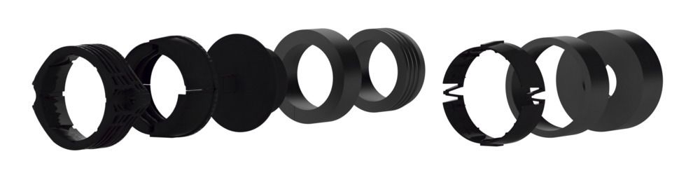 Hauff 3030389328 Gas-Montageset BHP MBHP DN25 D0