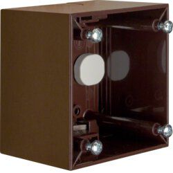 Berker 911512501 Aufbau-Gehäuse hoch Aufputz, Integro Flow, braun glänzend