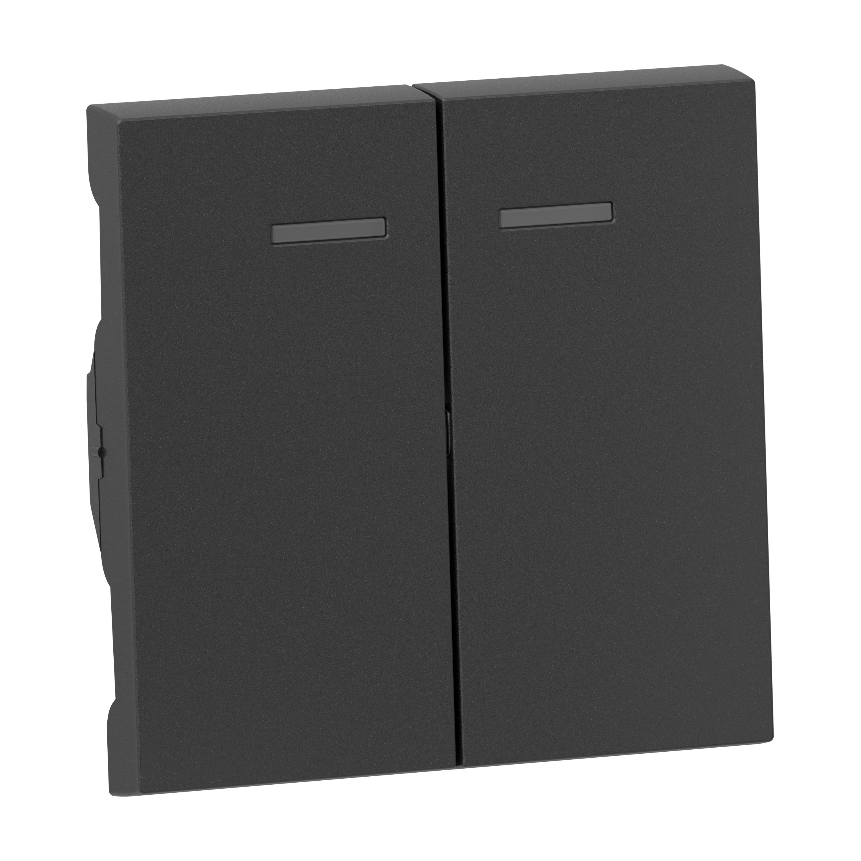 Legrand 765409 SEANO Serienwippe für beleuchtete Serienschalter, Doppelwechselschalter und Doppeltaster, anthrazit lackiert