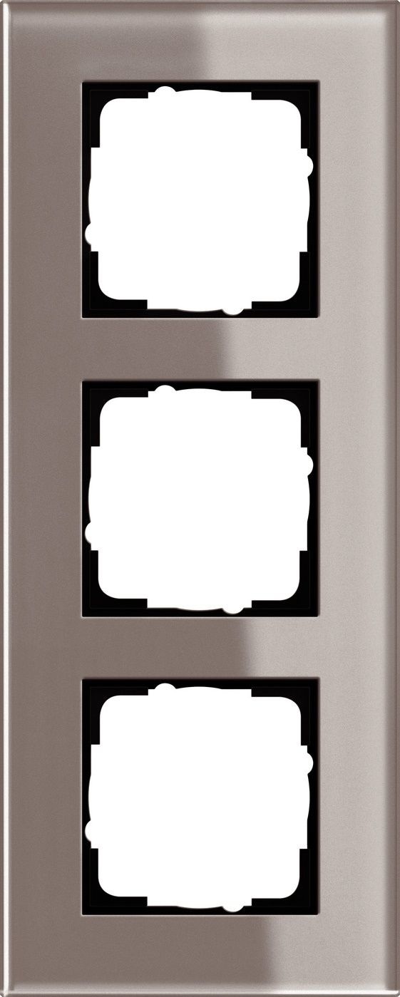 Gira 0213122 Abdeckrahmen 3-fach, Esprit Glas